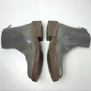 NEW Free People Arlo Santa Fe Chealsea Croc Embossed Booties in Dust Storm